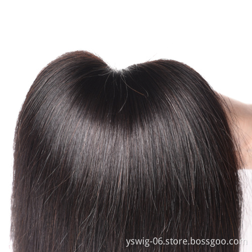 Raw Mink Brazilian Human Hair Bundles With Lace Frontal Closure Cheap Grade 10A Virgin Cuticle Aligned Human Hair Extension
